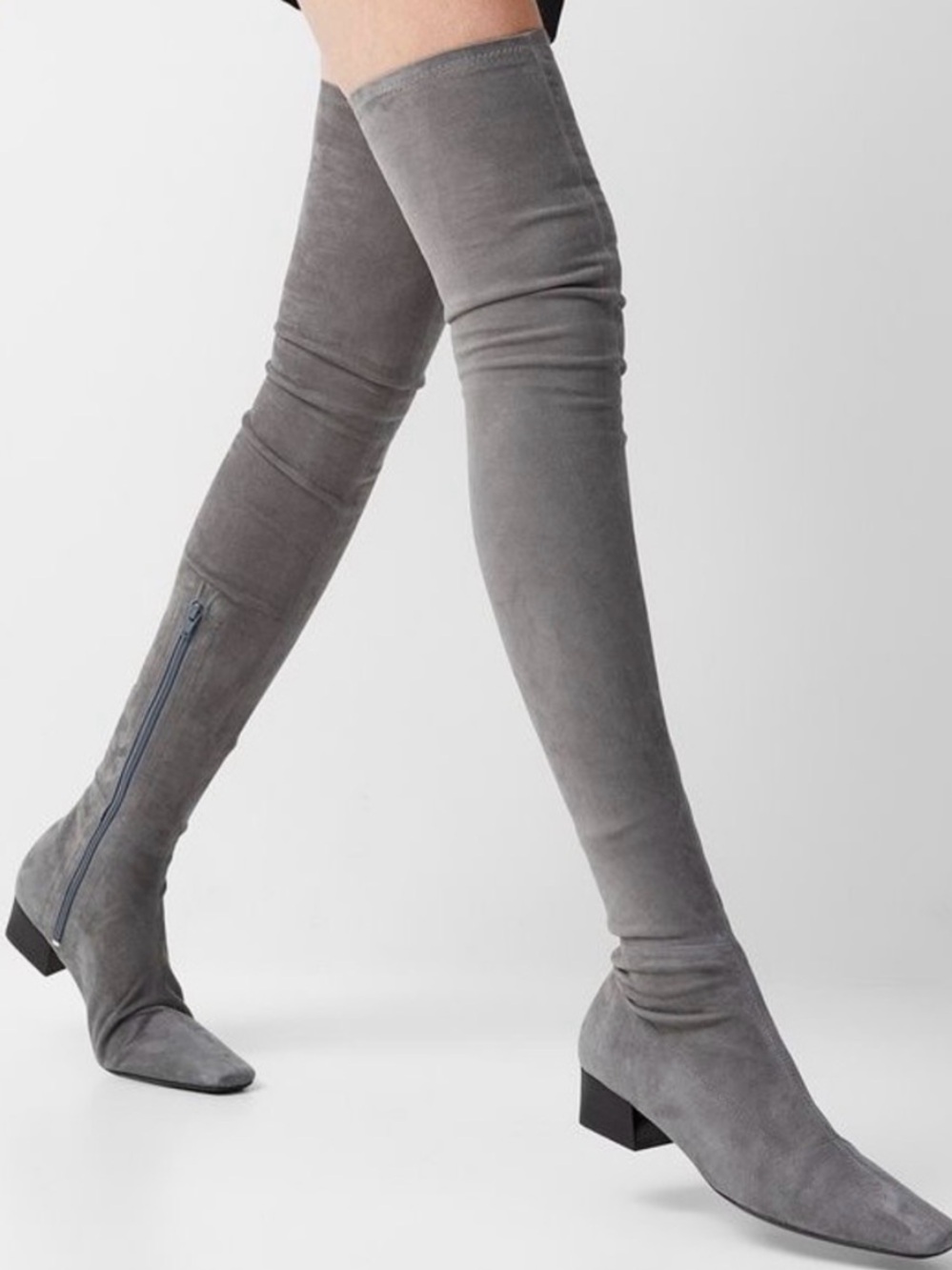 By Far OTK Boots in Gray 36
